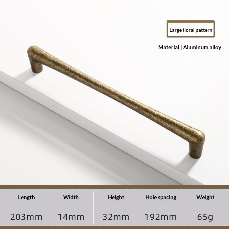 Vintage And Minimalist Antique Nickel Color Copper Brown Furniture Handles Cabinets Drawers Wardrobes Door Handles