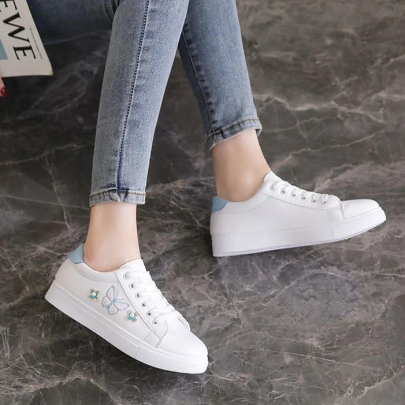 Fashion Aesthetic Casual White Lace Up Women's Shoes On Sale 39 Walking Offer Deals New In Fashion 2025 Designer Luxury Ladies Footwear