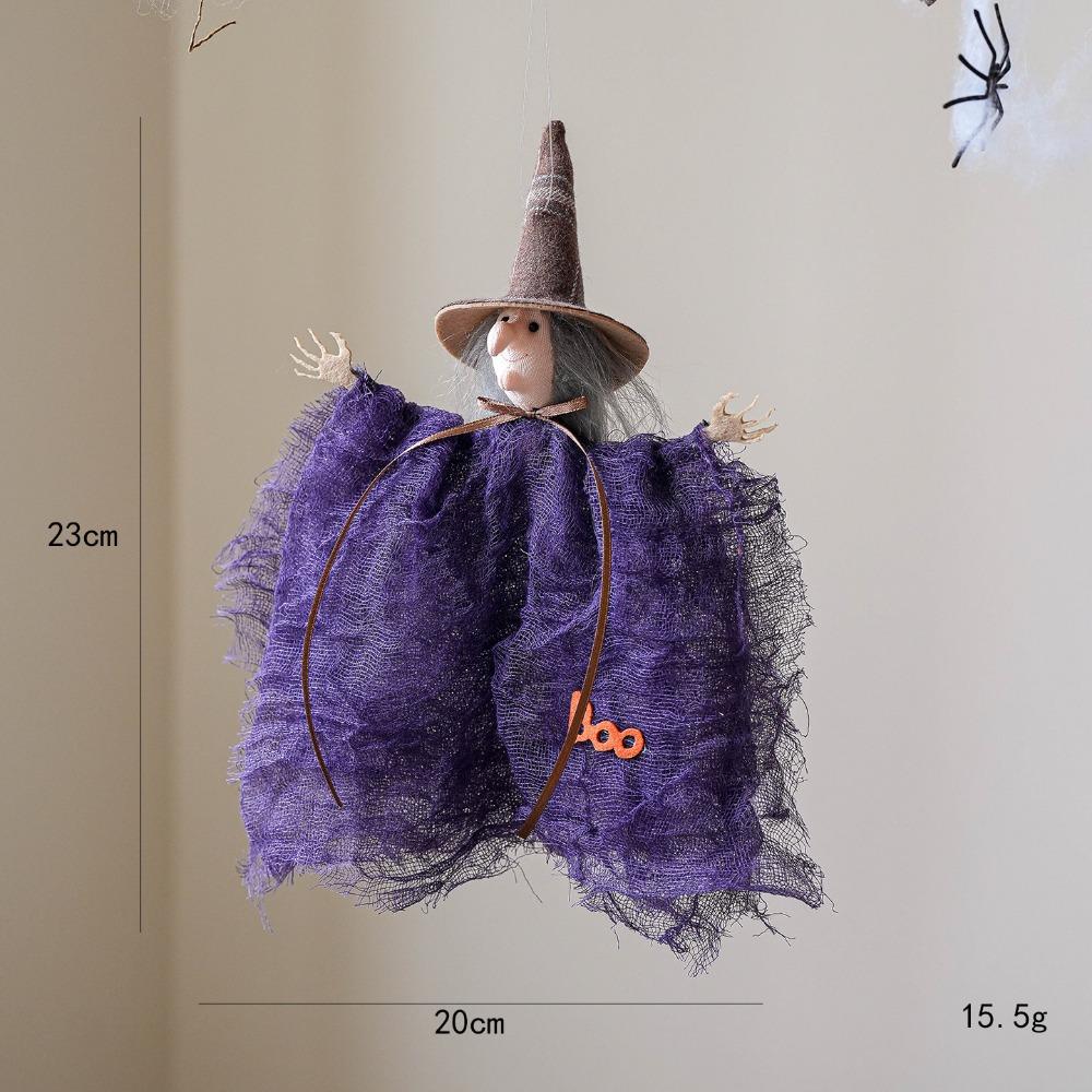 Ghost Witch Drop Ornament Multicolor Hang Decorative Dolls Halloween Hanging Decoration  Gift
