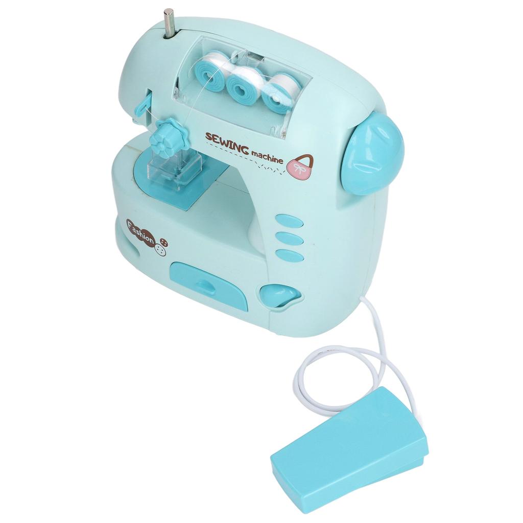 Children Electric Sewing Machine Toy with Threader Ruler Interesting Small Electric Sewer Toy for