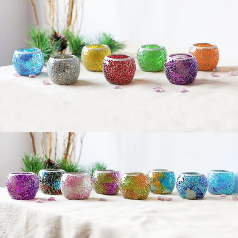 Romantische Evenementen Marokkaanse Glazen Kaarsenhouders Met Artistieke Tafeldecoratie