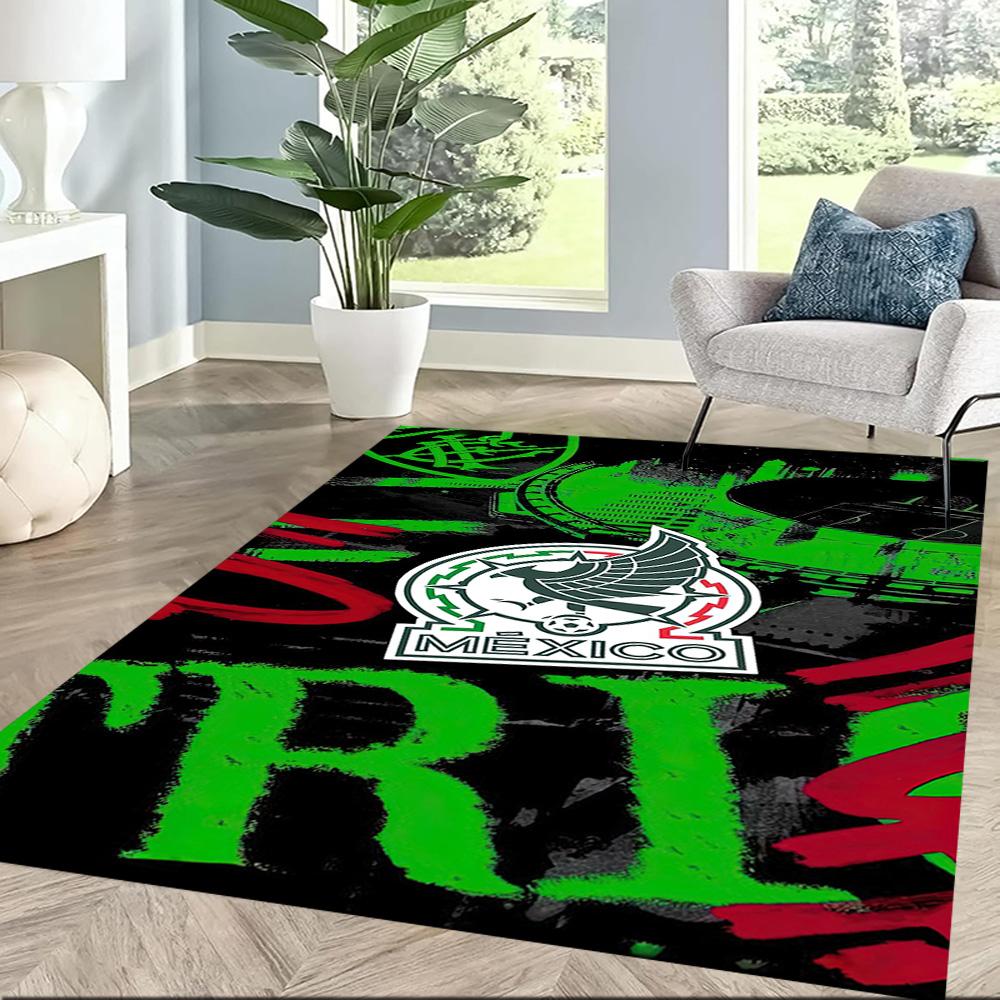 Mexico Logo Square rugs are a great choice for living rooms, bedrooms, home décor, and as gifts.
