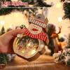 Wooden Christmas Ornaments with LED Lights Santa Claus Snowman Toys New Year Navidad Xmas Decorative Pedants Home Party Decor