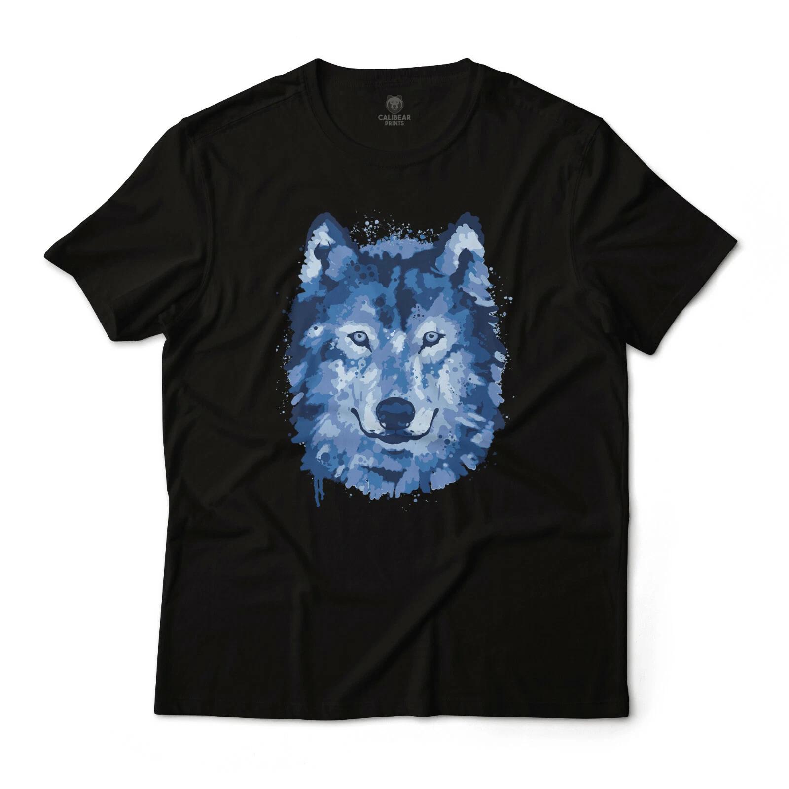 

Wolf Watercolored Style Graphic Art Unisex Tee S