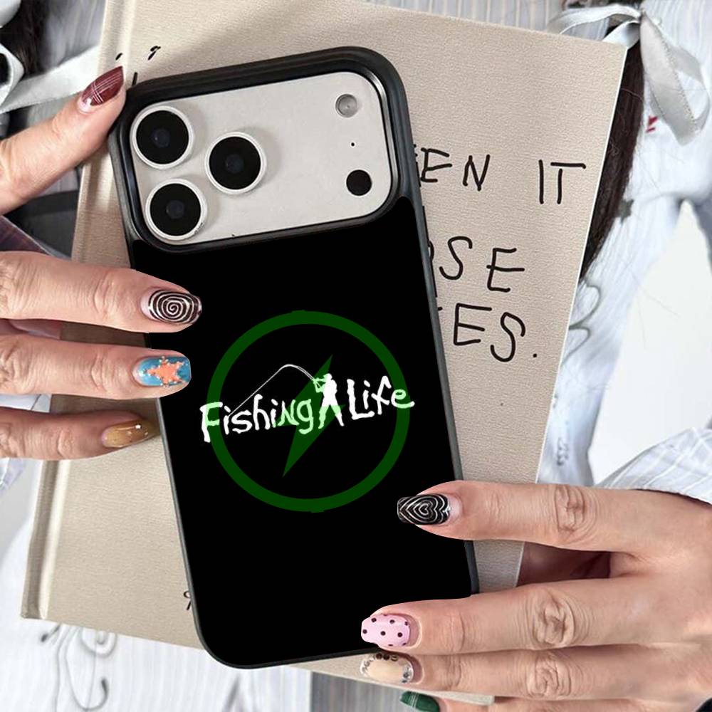 Fishing Heartbeat Magnetic For Magsafe Wireless Charge Phone Case For iPhone 17 Air 16 15 Plus 14 13 12 11 Pro Max