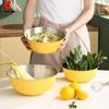 with Scale Vegetable Storage Bowls Korean Egg Beating Bowl Salad Mixing Bowl  Baking