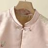 Women's Retro Jacquard Vest: Stand Collar, Frog Button, Horse Pattern, Chinese Style, Elegant Cape, Single-Breasted Cardigan.