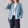 2025 Women's Fashionable Autumn Casual Cotton-Linen Short Blazer