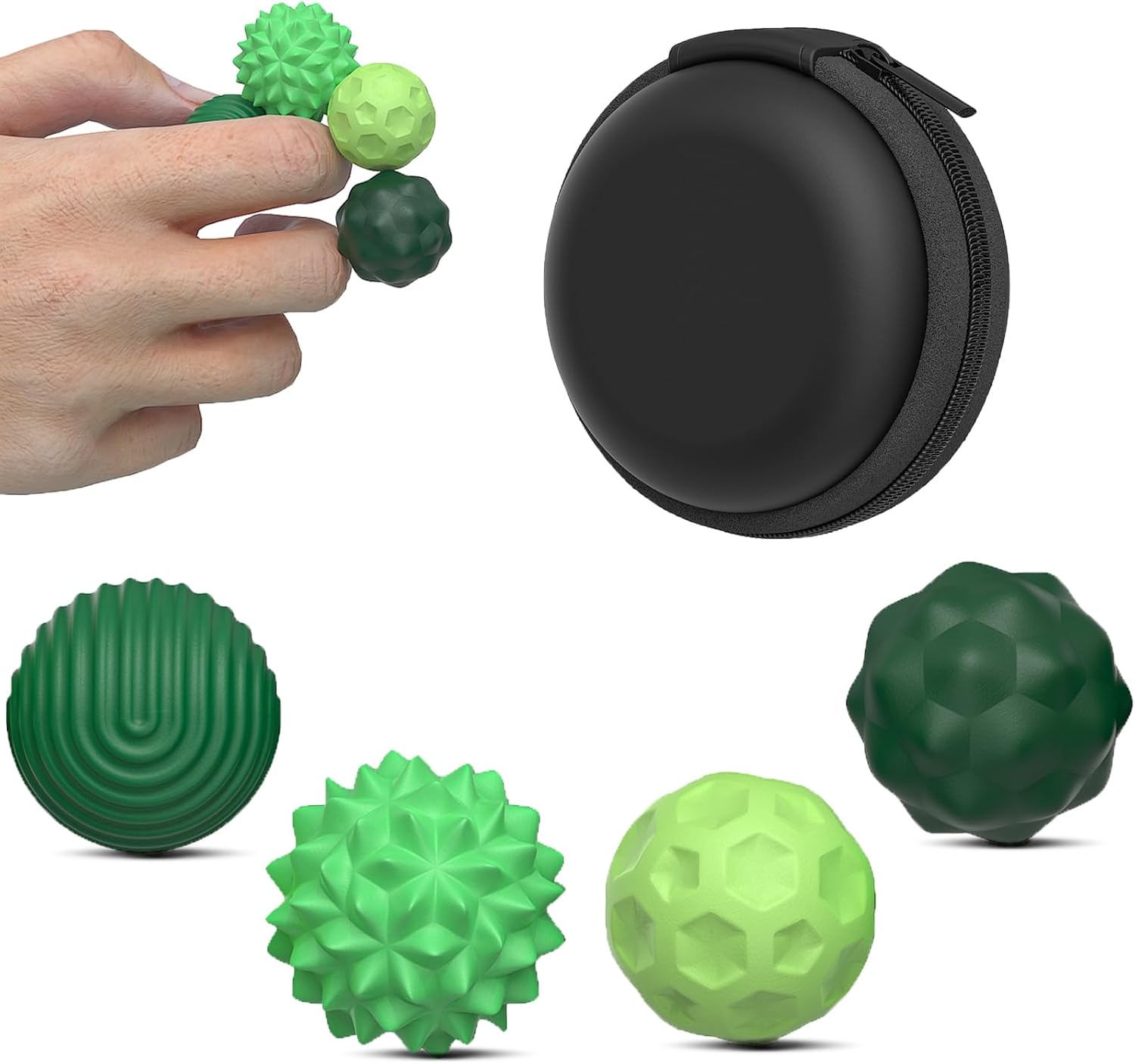 

Magnetic Balls Fidget Toys Adults, Stress Relief Magnet Sensory Ball with Silicone Shell for to Hands Anxious Mind set of 4 зелёный