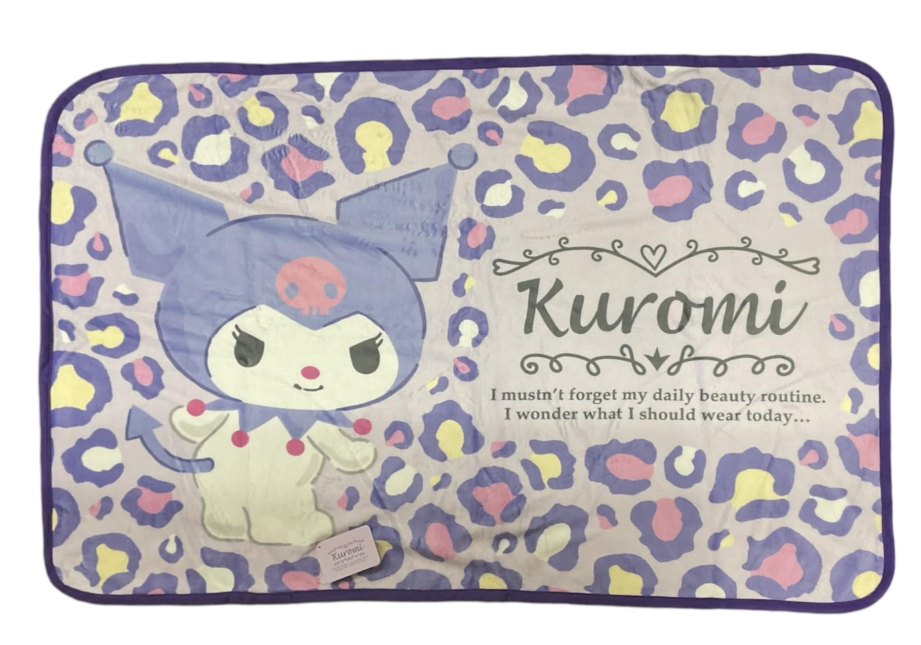 

K Company Sanrio Characters Flannel Blanket Kuromi H700 x W1000 CFN6-KU