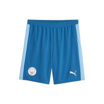 Manchester City Heimtrikot Serie Logo Print Colorblock Mid Rise Gerade Lässige Shorts Herrenshorts Hellblau 770483-06