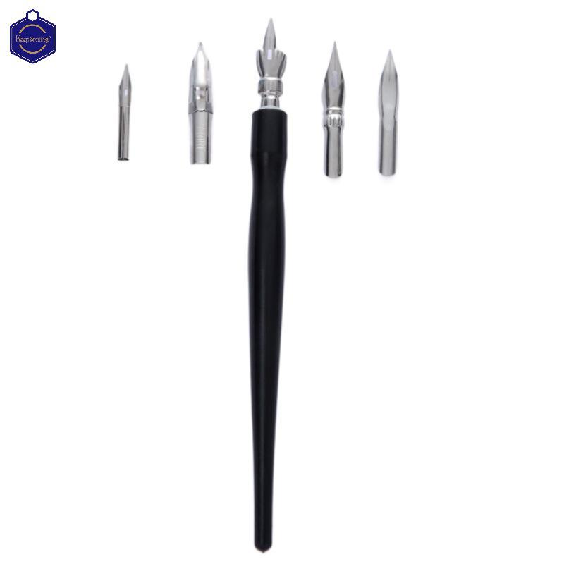 Cross-Border Manga Dip Pen Set with Multiple Nib Specifications and Plastic Holder