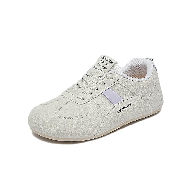 Autumn New Breathable Ins Trendy Korean Style Leather Shoes Women Student Street Shot Running Sports Casual Shoes