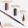 Extended Needle Point Two Layer Watercolor Brushes,Mop Brush Line Brush 2-in-1,Squirrel Hair Mix Nylon Hair Paint Brush for Art Detailing Painting