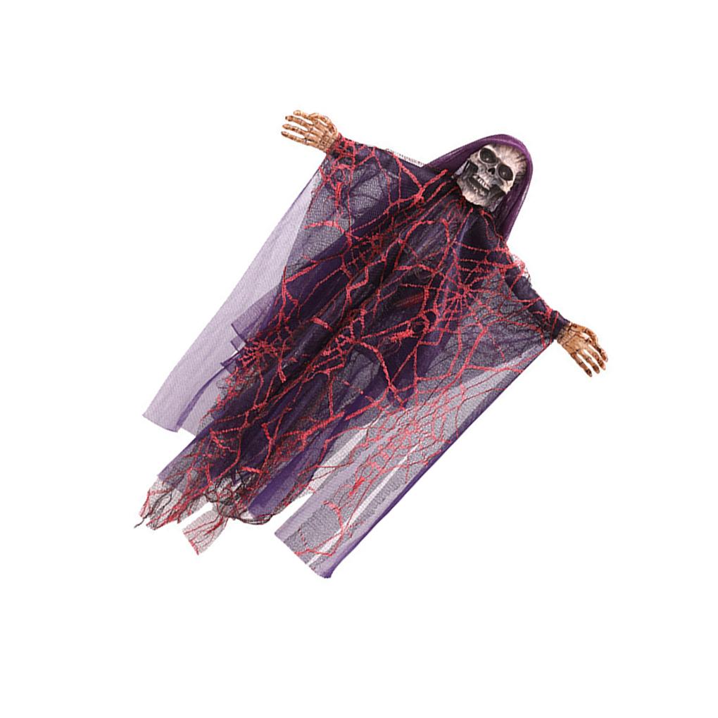 

Halloween Hanging Specter Festival Horror Glowing Eye Skeleton Home Decor Haunted House Room Props for Yard Indoor