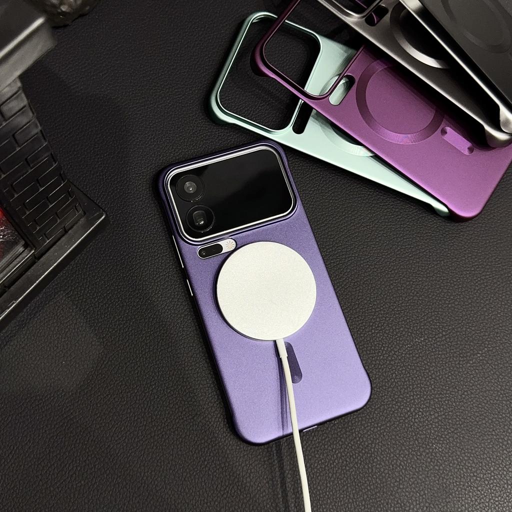 Matte For Magsafe Frameless Magnetic Phone Case For Xiaomi 17 15 15S 14 Pro Max Ultra Slim PC Hard Armor Wireless Charging Cover