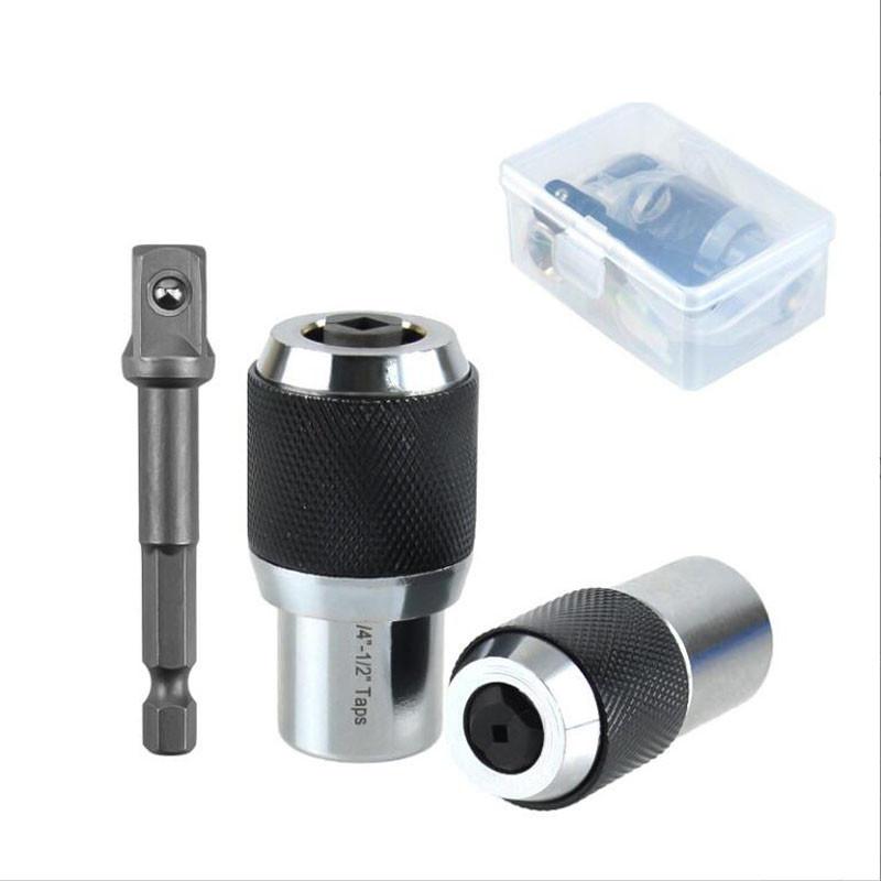 Adjustable Tap Socket Extraction Tool For Taps Reamers Screw Extractor 6-1/4 1/4-1/2in Drive Tap Socket For 3/8in Square Wrench