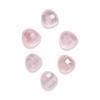 Natural Rose Quartz Heart Cabochon 12mm, AAA Rose Quartz Gemstone, Heart Shape Pink Quartz Loose Stone for Jewelry Making