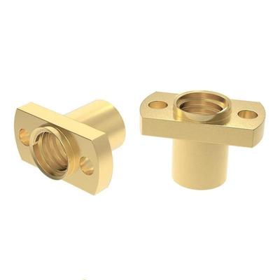 T8 Double Cutting Edge Brass Flange Lead Screw Nut Anti-Corrosion Long Lifespan for Home & Lab 3D Printer Repair Parts