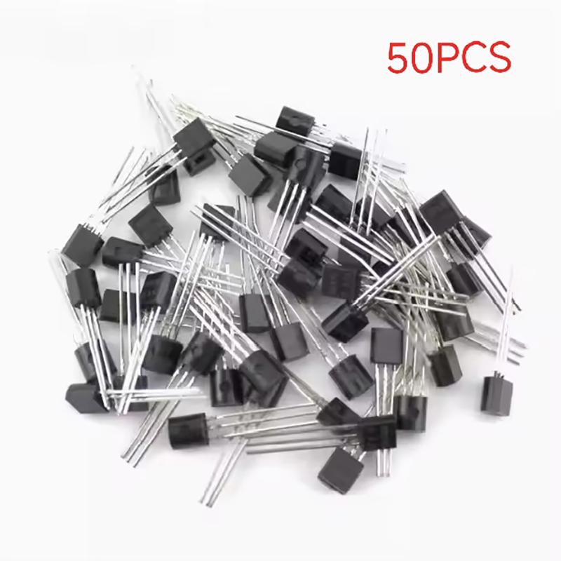 50/100 Stück Direkt gesteckte Transistor-Set 2N2222 To92 Npn 30V 800mA Transistoren Elektronik-Kit DIY Zubehör