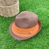 Summer Top Hat Edition Women's Sun Hat Shade Sun Protection Beach Seaside Resort British Jazz Straw Hat
