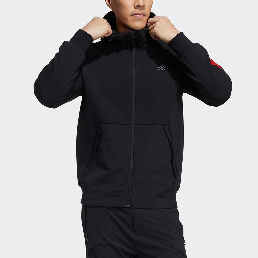 adidas Jackets Men's Black Hooded Moderate Other GN7350