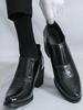 Men's Dress Shoes Office High-heeled Wedding Leather Shoe For Men High Quality Platform Business Formal Social Leather Shoes Man