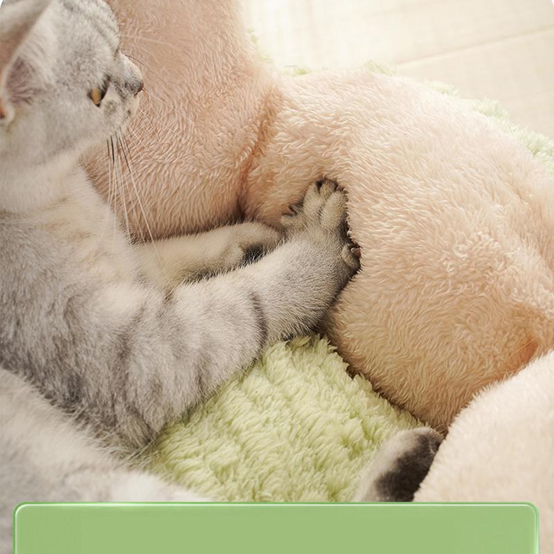 Cactus Cat Bed Soft Pet Bed Warm Dog Bed Thermal Insulation Four Seasons Pet House Plush Pet Nest Cactus Shape Pet Mat Machine Washable