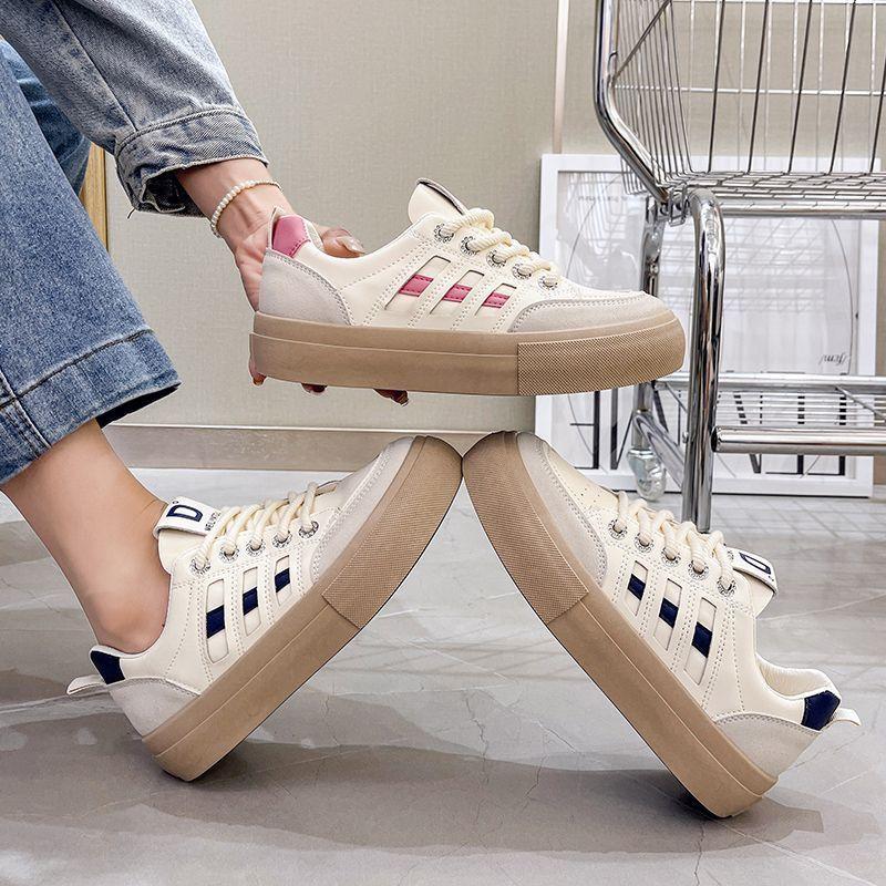 Fashion 2024 New Classic Women Sneakers Lace Up Flat Walking Shoes for Ladies Platform Shoes Casual Vulcanized Shoes zapatos de mujer