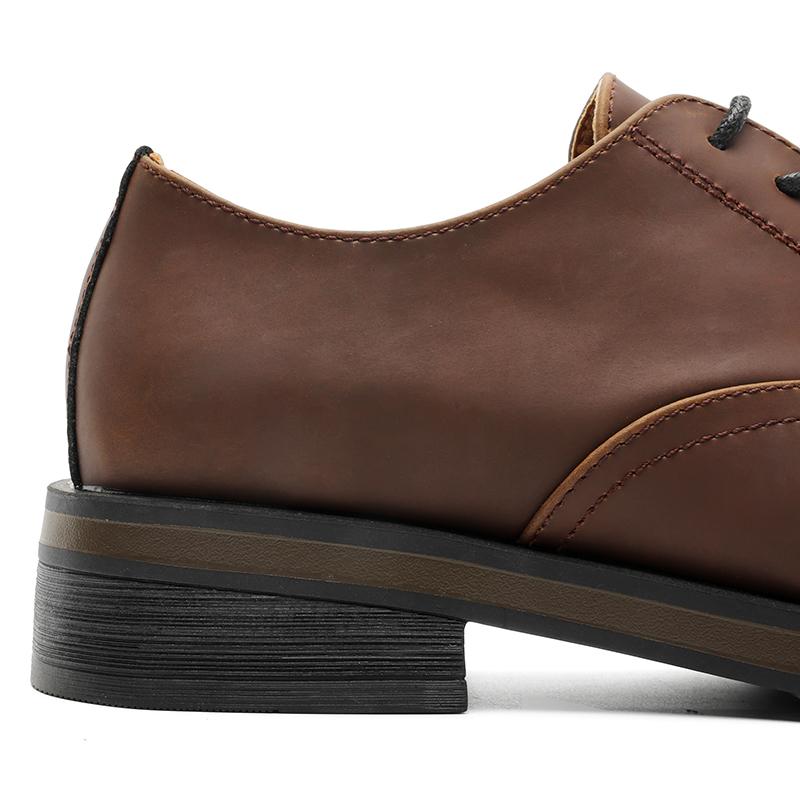 Anti Velvet Retro Men's Shoes Summer British Style Fashionable Big Head Design Business Formal Thick Sole Versatile Casual Shoes