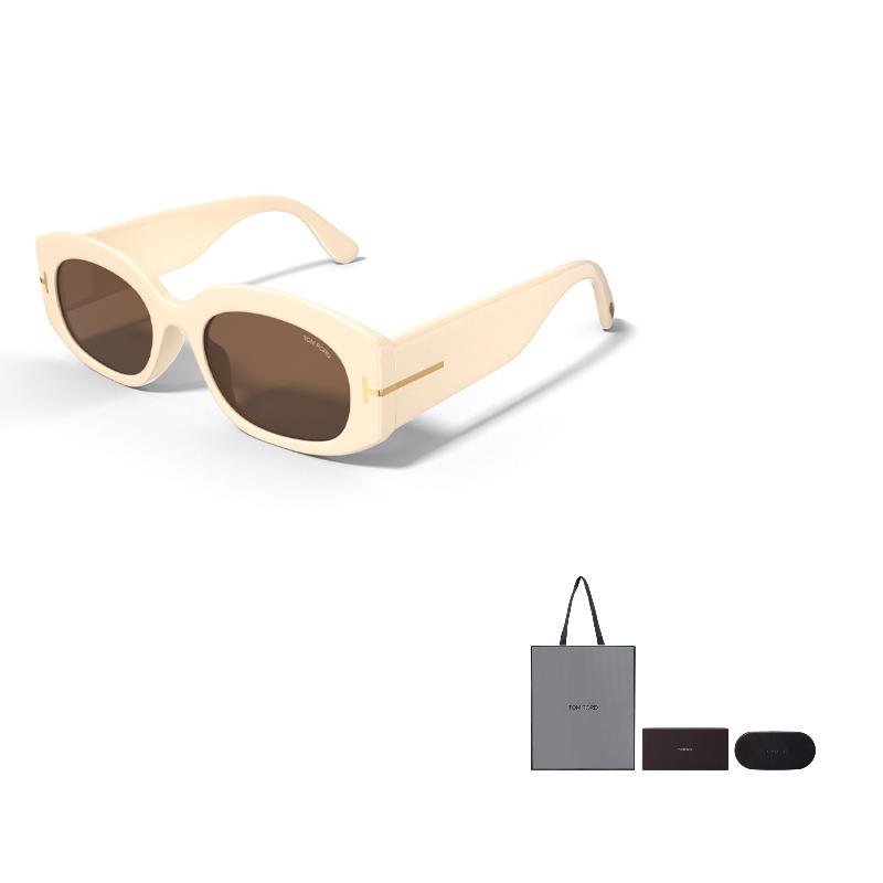TF High-End Narrow Cat Eye Sunglasses Unisex Sunglasses FT1187