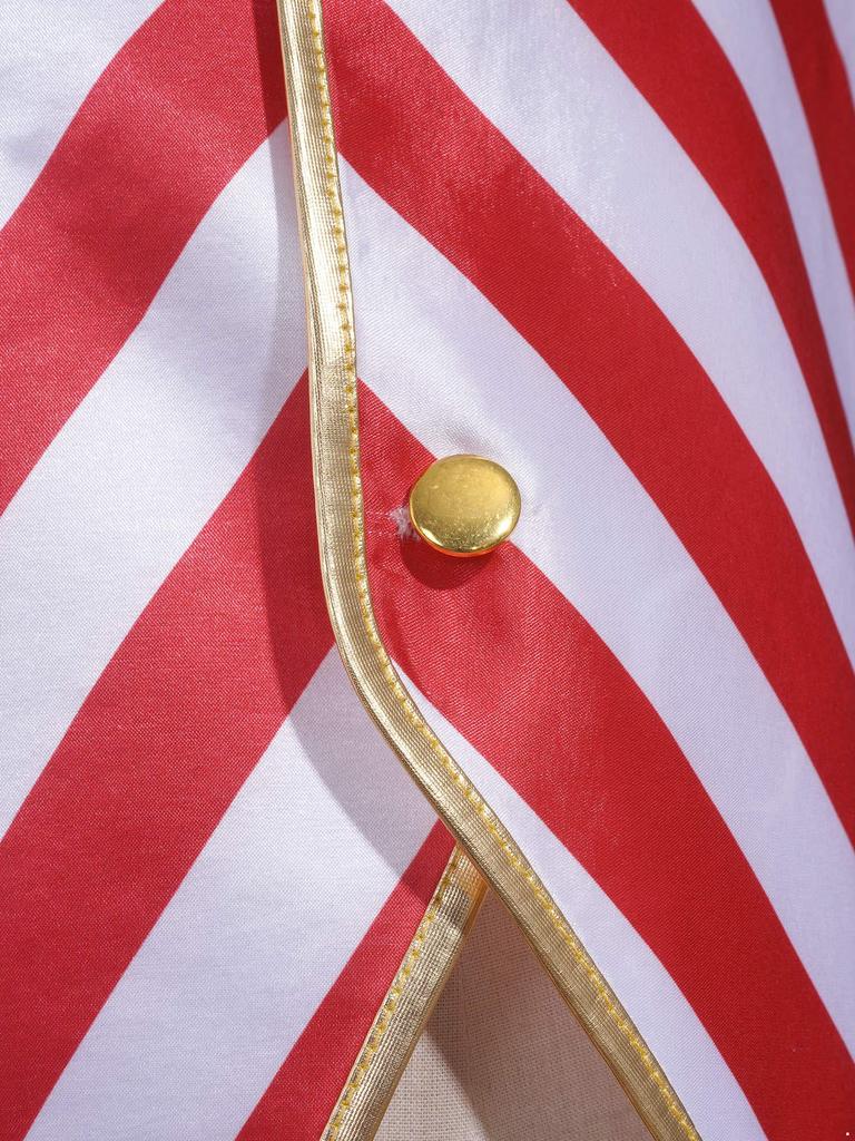 Unisex Kids Party Vest Christmas Striped Costume Waistcoat with Button Front for Performance