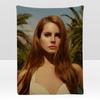Musik Lana Del Rey Weiche Flanelldecke für Bett Schlafzimmer Sofa Picknick Überwurf Hautfreundlich Atmungsaktiv Geschenk Decke