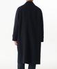 Musinsa Standard Wool Blend Oversized Muff Balmacaan Coat [Navy]
