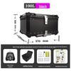 Quick-Release Waterproof Motorcycle Aluminum Tail & Side Boxes (28L-100L)
