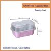 Disposable Aluminum Foil Basque Cake Container with Lid