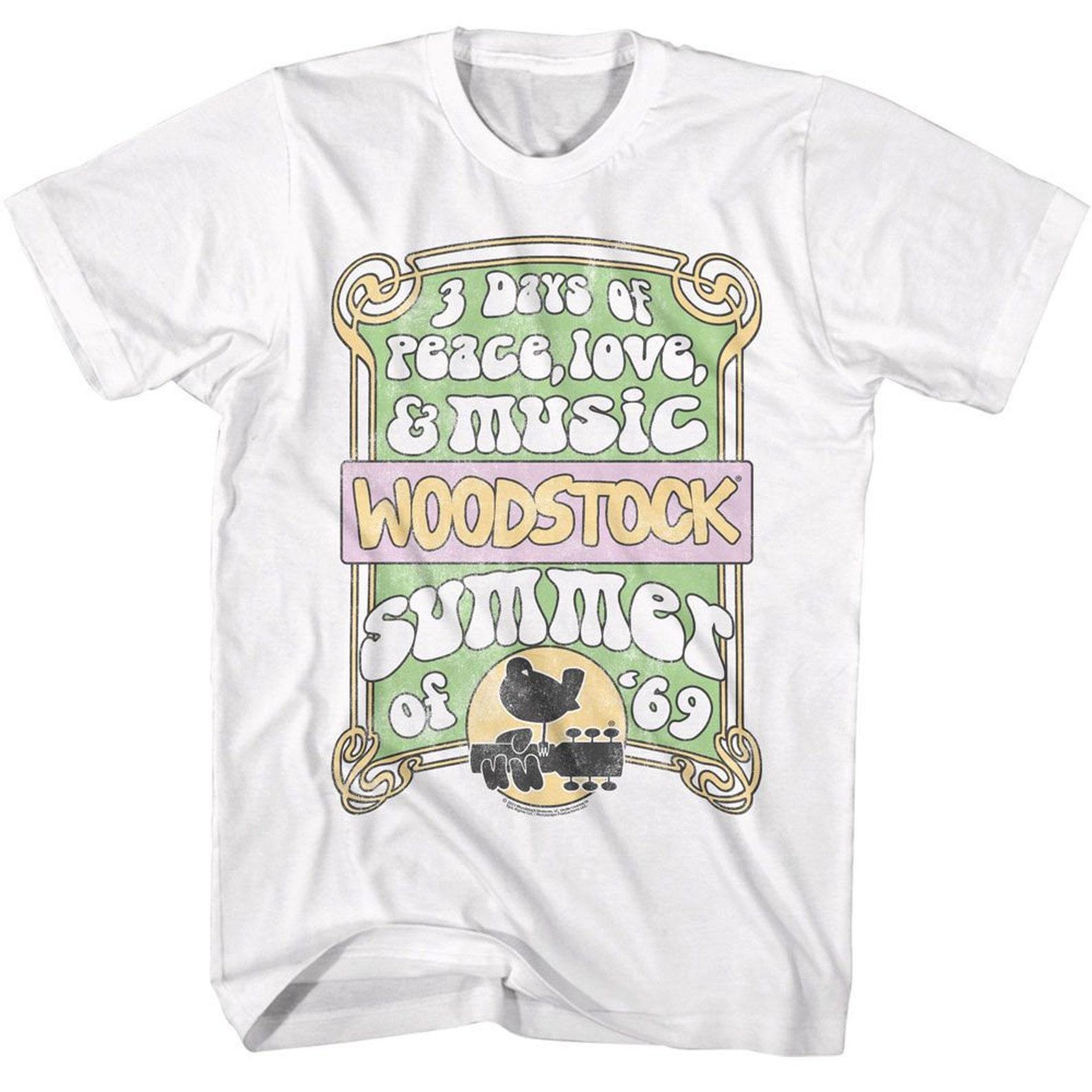 Woodstock Summer of 69 White Adult T-Shirt M