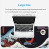 Mouse Pad Red Moon Japanese Great Wave Gamer Printon Demand HD Computer New Mousepad XXL MousePads Natural Rubber Non-Slip