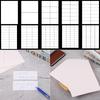 5pcs Multifunction Labels For Inkjet / Laser Printer Address Labels White A4 Sheets Sticky Self Adhesive Splitting Paper