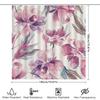 Floral Bath Curtain Set With Watercolor Design Pink Orchid Shower Curtains For Bathroom Decor Modern Home Decorative Shower Pane
