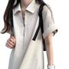 Elegant Summer Waffle Knit Polo Collar Dress - Age-Reducing, Solid Color Short Skirt for Women (2026)