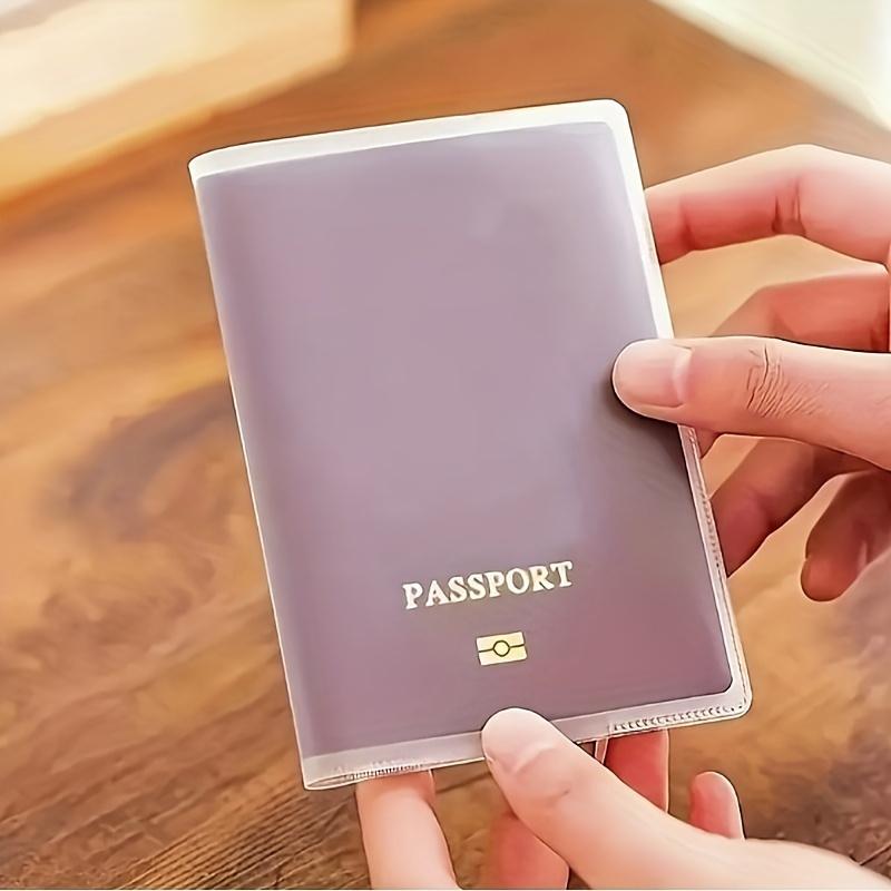 [Passport Holder] 2/4pcs Durable Passport Holder with Multi-Card Slots, Scratch-Resistant Document Protector - Transparent