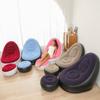 1 conjunto inflável portátil preguiçoso deslizamento-on sofá cor encaixotado moderno casual casa acampamento ao ar livre móvel reunindo sofá