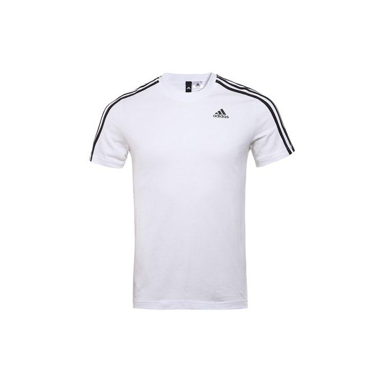 Adidas T Shirts Men's White Crew Neck Moderate Straight Fit S98716