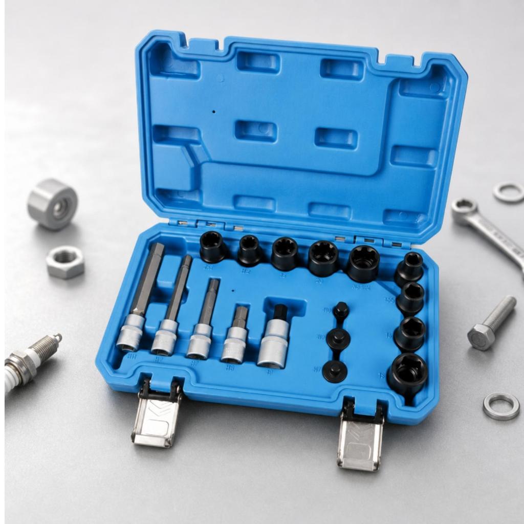 17 Pieces Brake Caliper Piston Removal and Installation Tool Set for Mechanics,