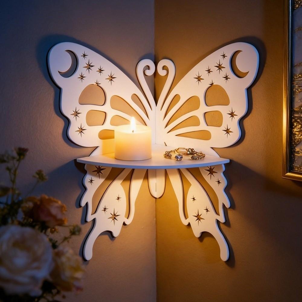 Floating Wall Mounted Shelf Plastic Wall Hanging Decor Christmas Decoration