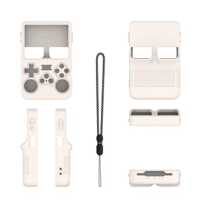 Silicone Case Anti-Scratch Protective Cover with Lanyard Protective Case Soft Skin Cover Case for ANBERNIC R36S Game Accessories