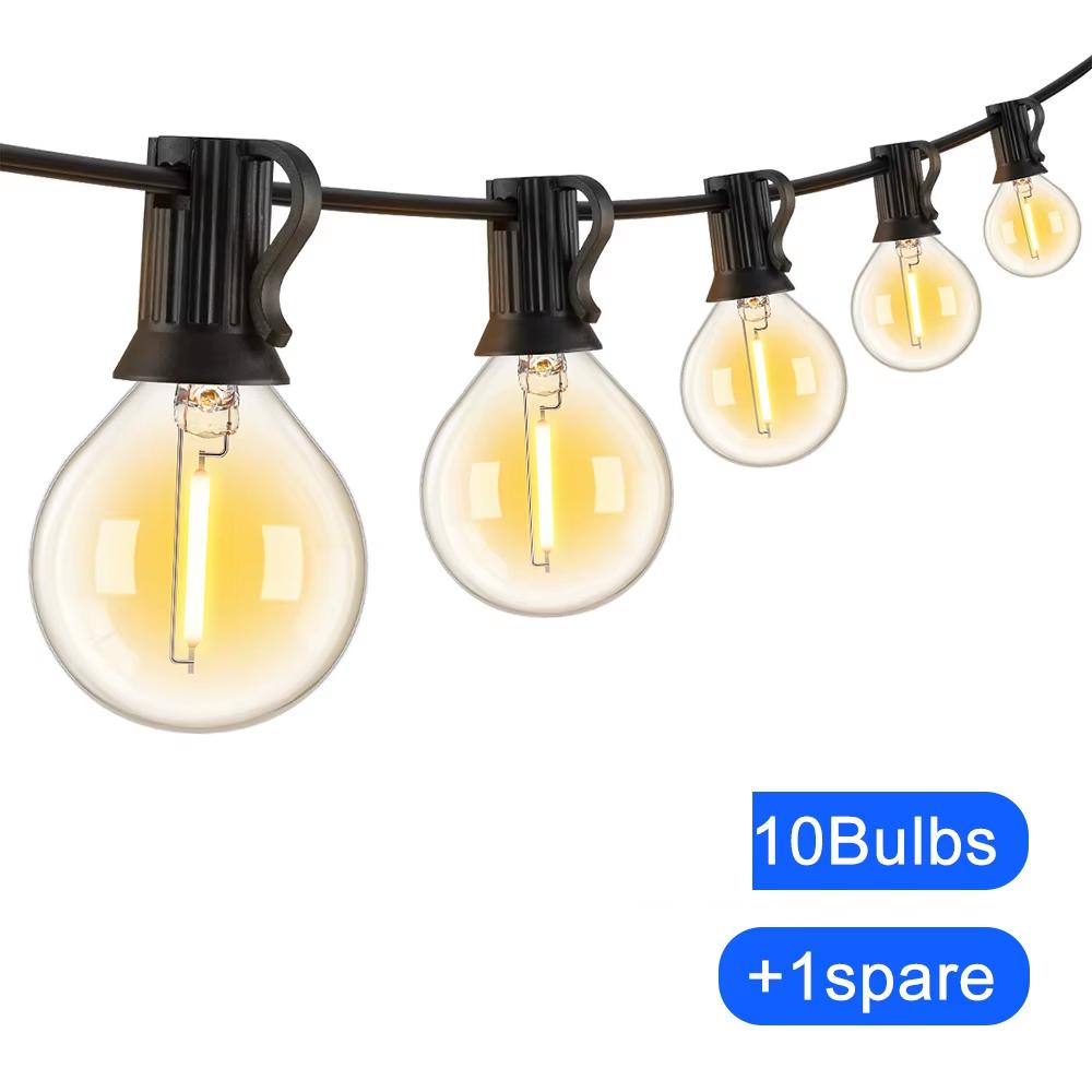 

Waterproof LED Outdoor String Ball Lights 7.6M/20M Shatterproof Patio Lights For Outside Backyard Porch Garden Decor Wholesale EU Plug