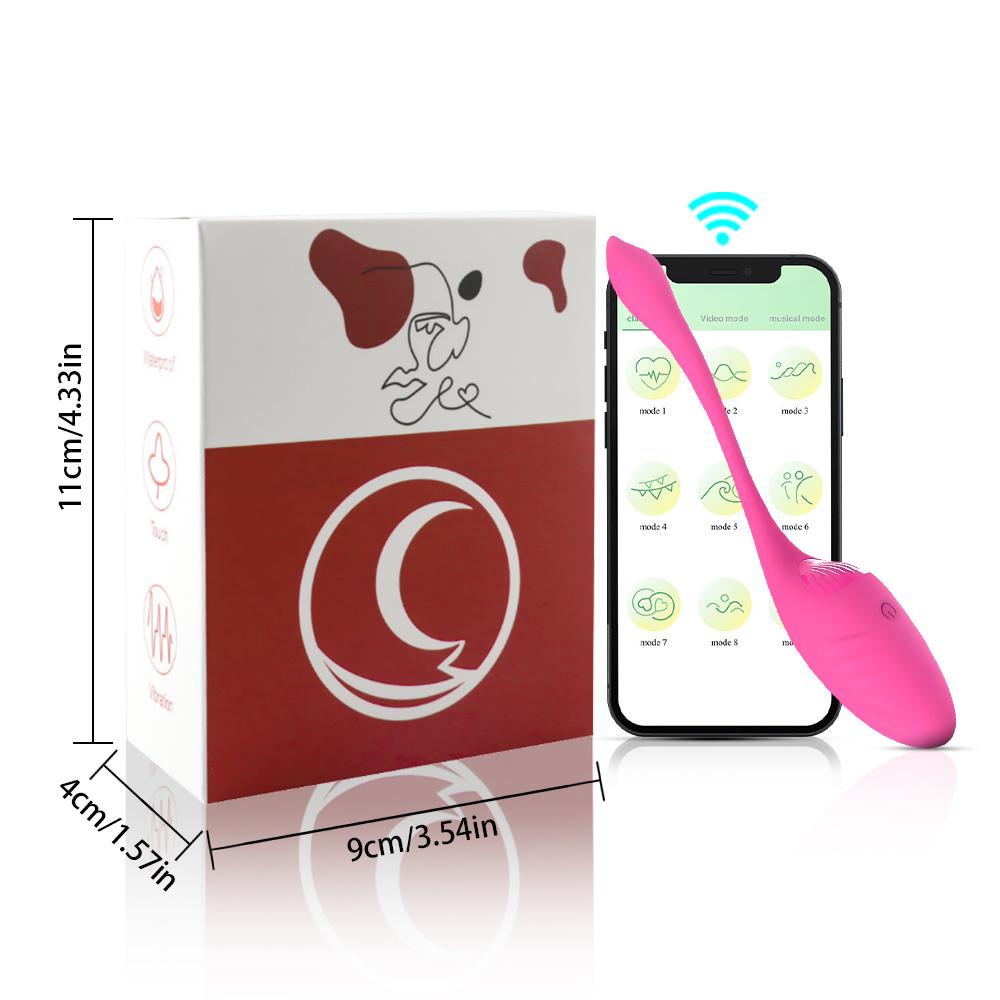 USB Wireless Bluetooth Silicone Vibrating Egg Vibrator, Female Clitoral Stimulator, Wearable G-spot Masturbator, Adult Sex Toys