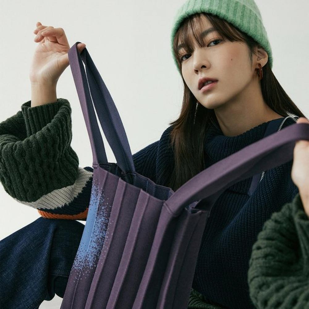 Pleatsmama Tote Bag Blue Mulberry